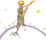 El Principito limpiando sus pequeños volcanes